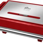 Grill Panini Inox 127V 1200W Vermelho Kian