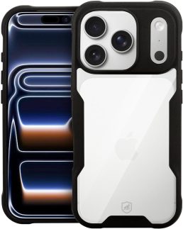 Gshield Capa Case Capinha Dual Shock Sense Preta Acabamento Premium Proteção Contra Arranhões, Quedas e Impactos para (iPhone 17 Pro)