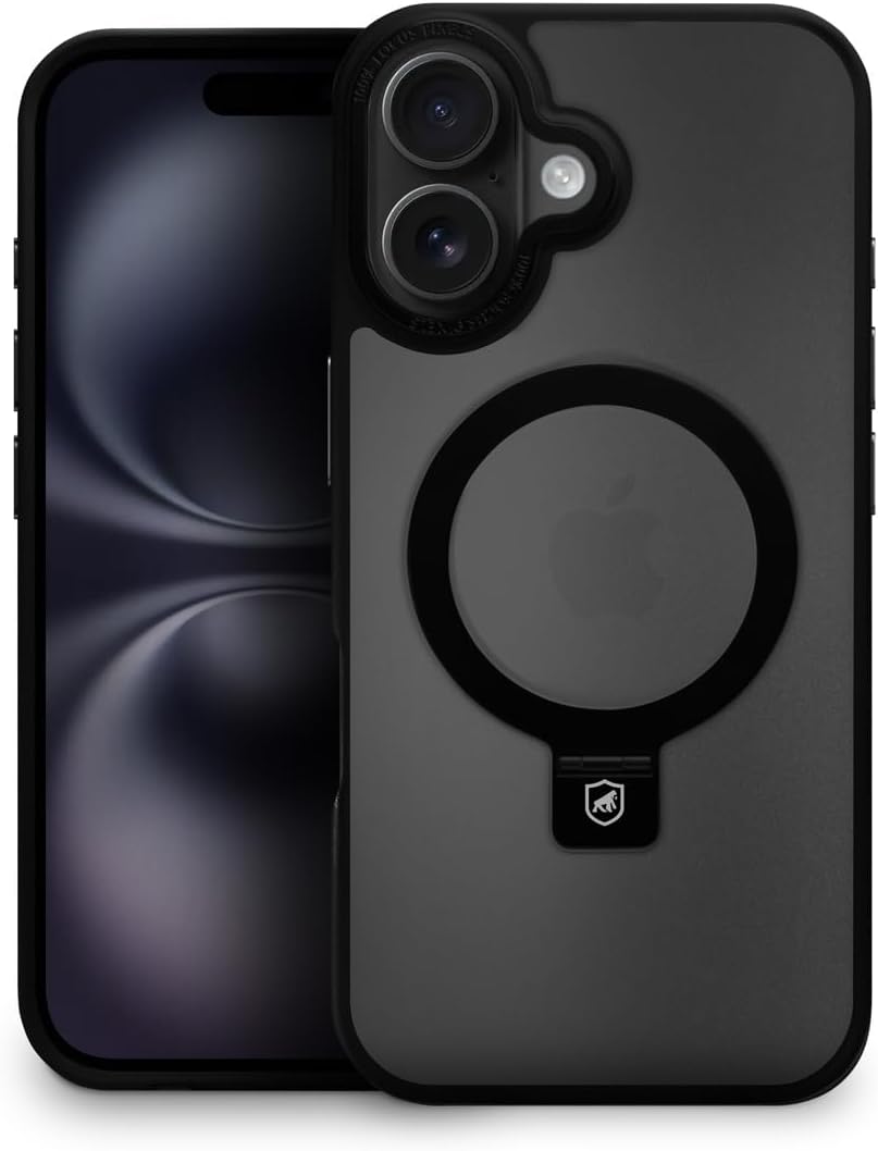 Gshield-Capa-Case-Capinha-de-TPU-Policarbonato-Fosco-Translucido.jpg Gshield Capa Case Capinha de TPU + Policarbonato Fosco Translúcido com Suporte Stand Anel Magnético, Dual Ring (iPhone 16)
