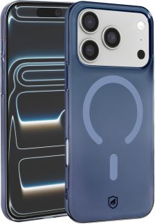 Gshield Capa Case Premium Crystal Slim em Acrílico Compatível com Magsafe (Azul, iPhone 17 Pro)
