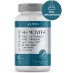 Hemovital Polivitaminico 22 vitaminas e minerais A Z 60 Tabs vegano - Lauton Nutrition… - Imagem 2