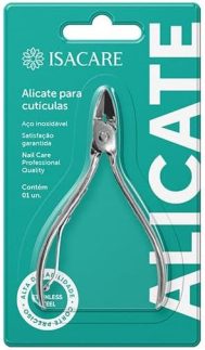 Isacare Personal - Alicate de Cutícula | Aço Inoxidável com Cabeça Curta, Corte Preciso e Esterilizável em Autoclave