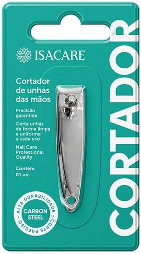 Isacare-–-Personal-Cortador-de-Unha-para-Mao-Aco.jpg Isacare – Personal Cortador de Unha para Mão | Aço Inoxidável com Lixa Embutida | Portátil, Resistente e Durável