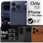 JETech Capa Fina para iPhone 17 Pro Max 6,9 Polegadas, Case de Celular Minimalista, Leve e Ultrafina com Proteção para Lente da Câmera, Acabamento Fosco Anti-Impressão Digital (Azul Escuro) - Imagem 2