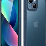 JETech Capa Fosca para iPhone 13 6,1 Polegadas, Case Proteção Contra Quedas de Grau Militar à Prova de Choque, Traseira Translúcida Fosca para Telefone, Anti-Impressão Digital (Azul-Tempestade)