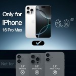 JETech Capa Magnética para iPhone 16 Pro Max 6,9 Polegadas Compatível com MagSafe, Case Protetora de Telefone à Prova de Choque, Capinha Parte Traseira Transparente Anti-Riscos (Claro) - Imagem 2