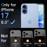 JETech Película de Vidro Temperado para iPhone 17 6,3 Polegadas, Protetor de Tela, Dureza 9H, Instalação Rápida, Amigável ao Case, Pacote com 3 - Imagem 2