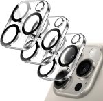 JETech Protetor de Lente de Câmera para iPhone 16 Pro 6,3 Polegadas e iPhone 16 Pro Max 6,9 Polegadas, Vidro Temperado 9H, Antirriscos, Amigável ao Caso, HD Claro, Pacote com 3