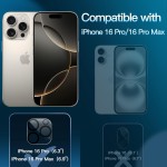 JETech Protetor de Lente de Câmera para iPhone 16 Pro 6,3 Polegadas e iPhone 16 Pro Max 6,9 Polegadas, Vidro Temperado 9H, Antirriscos, Amigável ao Caso, HD Claro, Pacote com 3 - Imagem 2