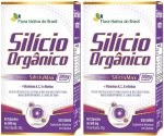 KIT 2X Silício Orgânico SiliciuMax® + Vitaminas 500mg 60 Cápsulas - Flora Nativa
