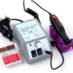 KIT LIXADEIRA DE UNHA PROFISSIONAL LIXA DE UNHAS PARA MANICURES PARA GEL E FIBRA COM ACESSORIOS - 127V