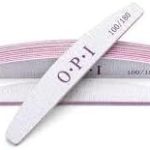 Kit 10 Lixas Profissionais para Unhas, Dupla Face 100/180, Formato Bumerangue