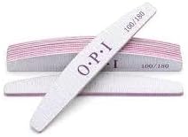 Kit 10 Lixas Profissionais para Unhas, Dupla Face 100/180, Formato Bumerangue