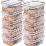 Kit 10 Potes Marmita Hermética com Trava 550 ml Plasútil