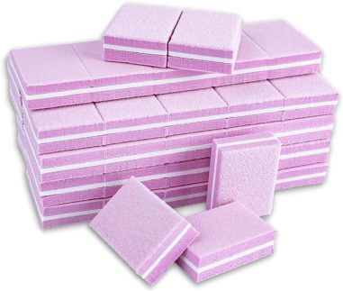 Kit 150 Mini Lixa Bloquinho Buffer 100/180 Polidora Unha Gel