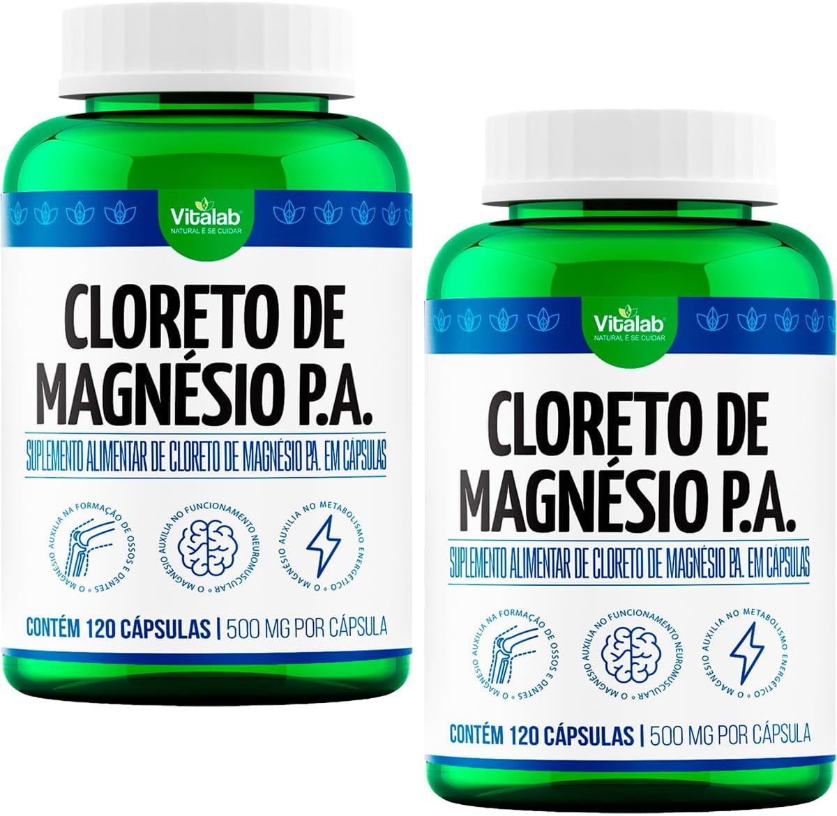 Kit-2-Cloreto-de-Magnesio-PA-Vitalab-500mg-120-Capsulas.jpg Kit 2 Cloreto de Magnésio PA Vitalab 500mg 120 Cápsulas