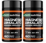 Kit 2 Potes Magnesio Dimalato Bisglicinato 120 Cápsulas 500mg zuchetti nutrition capsula