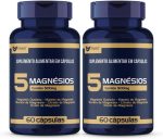 Kit 2x 5 Magnesio Quelato Malato Taurato 60 Cápsulas Muwiz