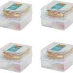 Kit 4 Sanduicheiras Dupla Com Trava 12x4Cm Plástico-SANREMO