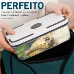 Kit 5 Potes Herméticos Retangulares | Vedação em Silicone, Livre de BPA, Micro-ondas, Freezer e Lava-louças | Armazena Alimentos Vedados [490ml, 820ml, 1300ml, 2000ml e 2900ml] - Imagem 2