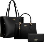 Kit Bolsa Feminina Sacola De Ombro Transversal De Mão E Carteira