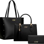 Kit Bolsa Feminina Sacola De Ombro Transversal De Mão E Carteira