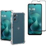 Kit Capa e Película de Vidro para Motorola Moto G06