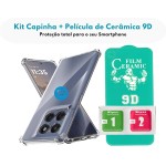 Kit Capinha Capa para Motorola Edge 60 Fusion Anti-Impacto Premium Transparente + Película de Cerâmica 9D – FD Acessórios. - Imagem 2
