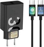 Kit Carregador Turbo 30W + Cabo Tipo C Compatível Iphone Samsung Motorola Resitencia Ultra Protecao Fonte Power Homologado Anatel Original E&A