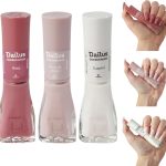 Kit Esmalte Dailus Nude Rosa Marrom Cremoso Queridinhos (Rose, Taça, Suspiro)