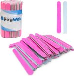 Kit Lixa 100 Unidade 8 cm Rosa Grão 100/180