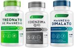 Kit Saude Magnesio dimalato + Treonato + Coenzima Q10 500mg 100% Puro 360 Cáp Ecomev