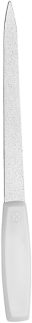 Lixa Para Unhas Classic De Aço Inox 16 Cm, Mundial S/A, Branco, Médio