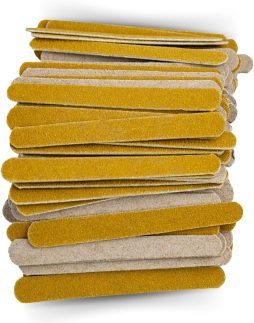Lixa Parda Larga 10,5 cm Grão 100/180, 88 Unidades Manicure