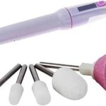 Lixa de Unha Elétrica Portátil Manicure e Pedicure 5 em 1 | Removedor de Cutícula e Polidor Salon Shaper | Caneta Lixadeira de Unhas para Modelagem e Brilho com 5 Pontas Intercambiáveis