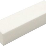 Lixa unha acabamento cubo branca