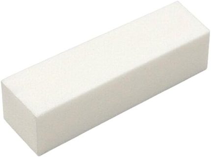 Lixa unha acabamento cubo branca