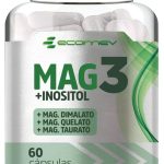 Mag3 Magnesio Dimalato Quelato Taurato + Inositol 500Mg 60 Cápsulas - Ecomev (1 Unidade)