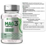 Mag3 Magnesio Dimalato Quelato Taurato + Inositol 500Mg 60 Cápsulas - Ecomev (1 Unidade) - Imagem 2