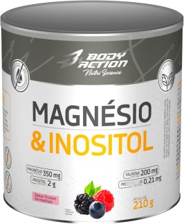 Magnesio Inositol - 210g - Sabor Frutas Verm. - Body Action