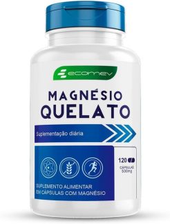 Magnesio Quelato 500Mg 120 Cápsulas - Ecomev (1 Unidade)