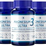 Magnésio Taurato + Dimalato + Quelato - Suplementação Alimentar - 180 Comprimidos - 3 Frascos - NutriAge
