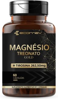 Magnesio Treonato + L- Tirosina Puro 500Mg Ultra Concentrado 60Cáps Ecomev (1)