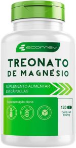 Magnesio Treonato Puro Concentrado Formula Importada 500Mg 120Cáps - Ecomev