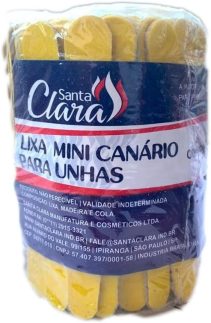Mini Lixas para Unha Descartáveis 144 Unids Manicure Amarelo Canário - Santa Clara