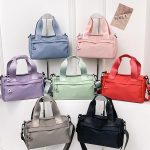 Mini bolsa de ginástica mensageiro de nylon multiuso fitness ombro elegante viagem com alça ajustável