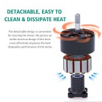 Motor Sem Escova de 14 Pólos 800KV, Motor Sem Escova de Fio Silicone 18AWG, Impulso Forte, Fio Cobre Resistente Ao Calor e Aço Silício, Design Destacável, (800KV) - Imagem 2