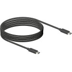 Motorola, Cabo USB-C para USB-C, Premium, Nylon Trançado, 1,5 Metros, Preto