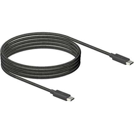 Motorola, Cabo USB-C para USB-C, Premium, Nylon Trançado, 1,5 Metros, Preto