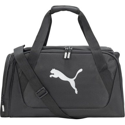 PUMA Bolsa esportiva unissex Evercat com fator de forma, Preto/prata, Bolsa esportiva Evercat